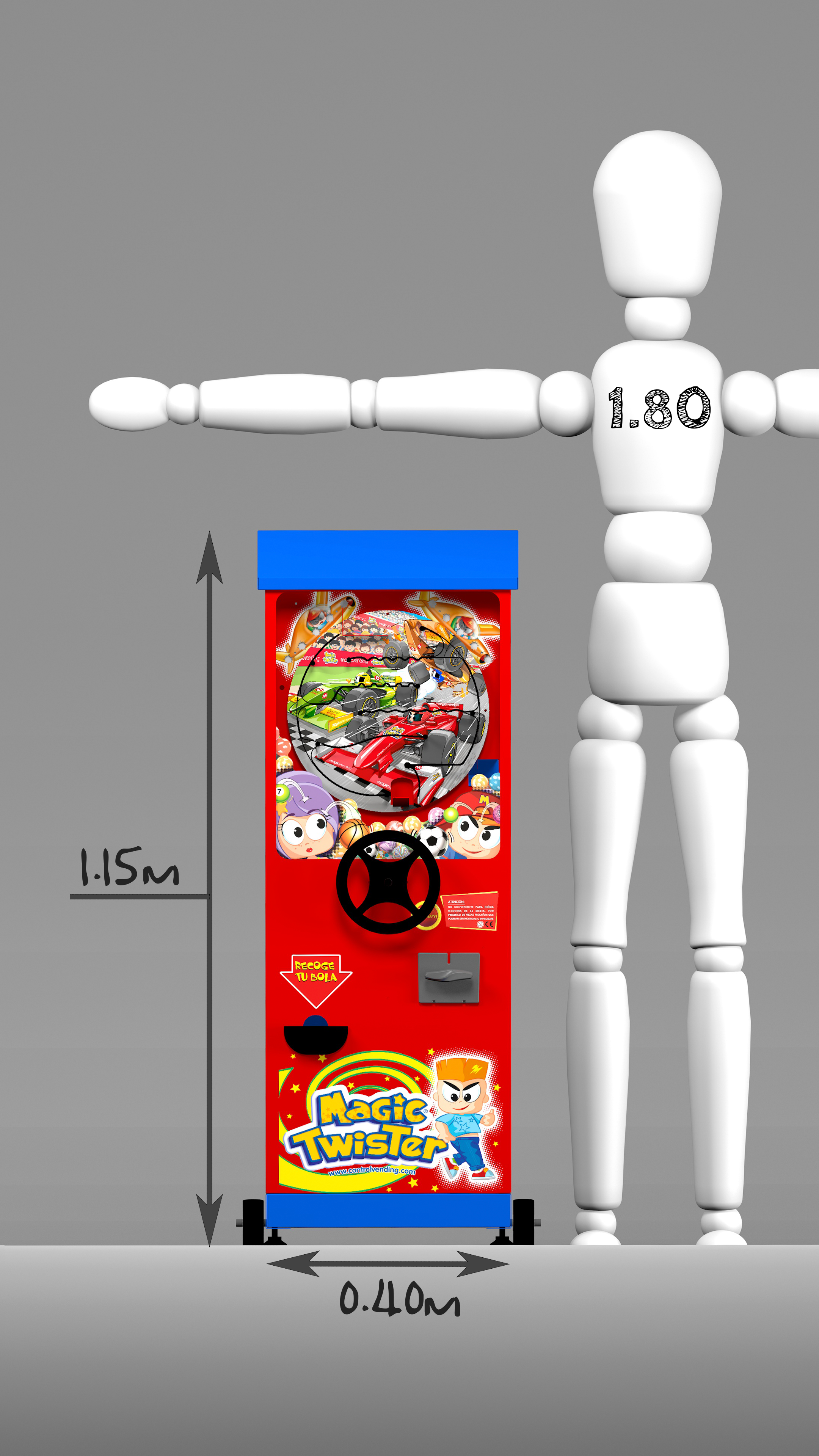 Dimensiones de la máquina